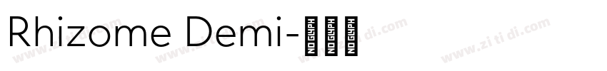 Rhizome Demi字体转换
